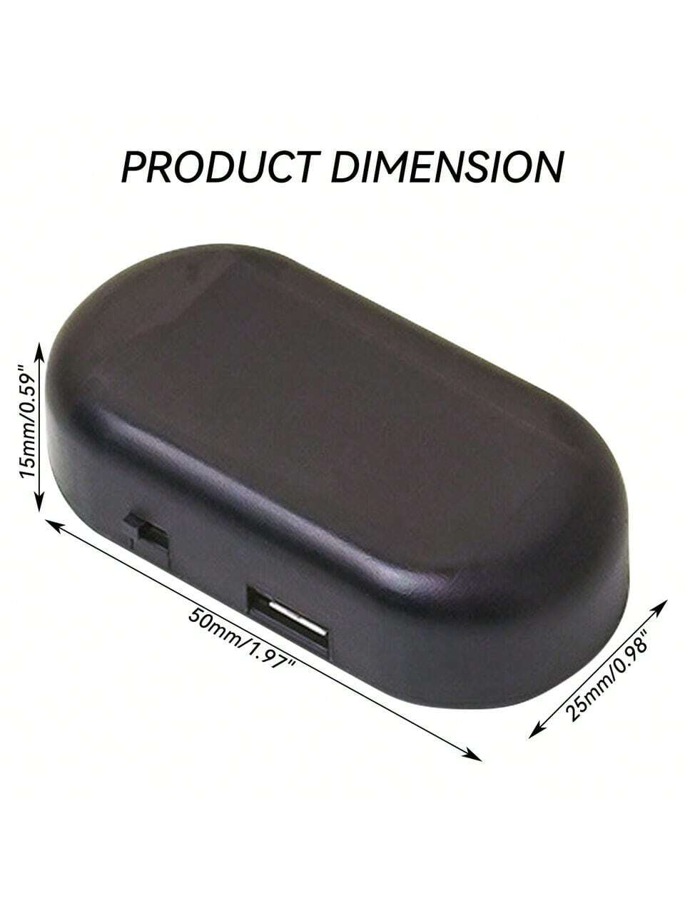 1PCS Black Shell Fake Solar Po - Sos Light Strobe reseña y precio