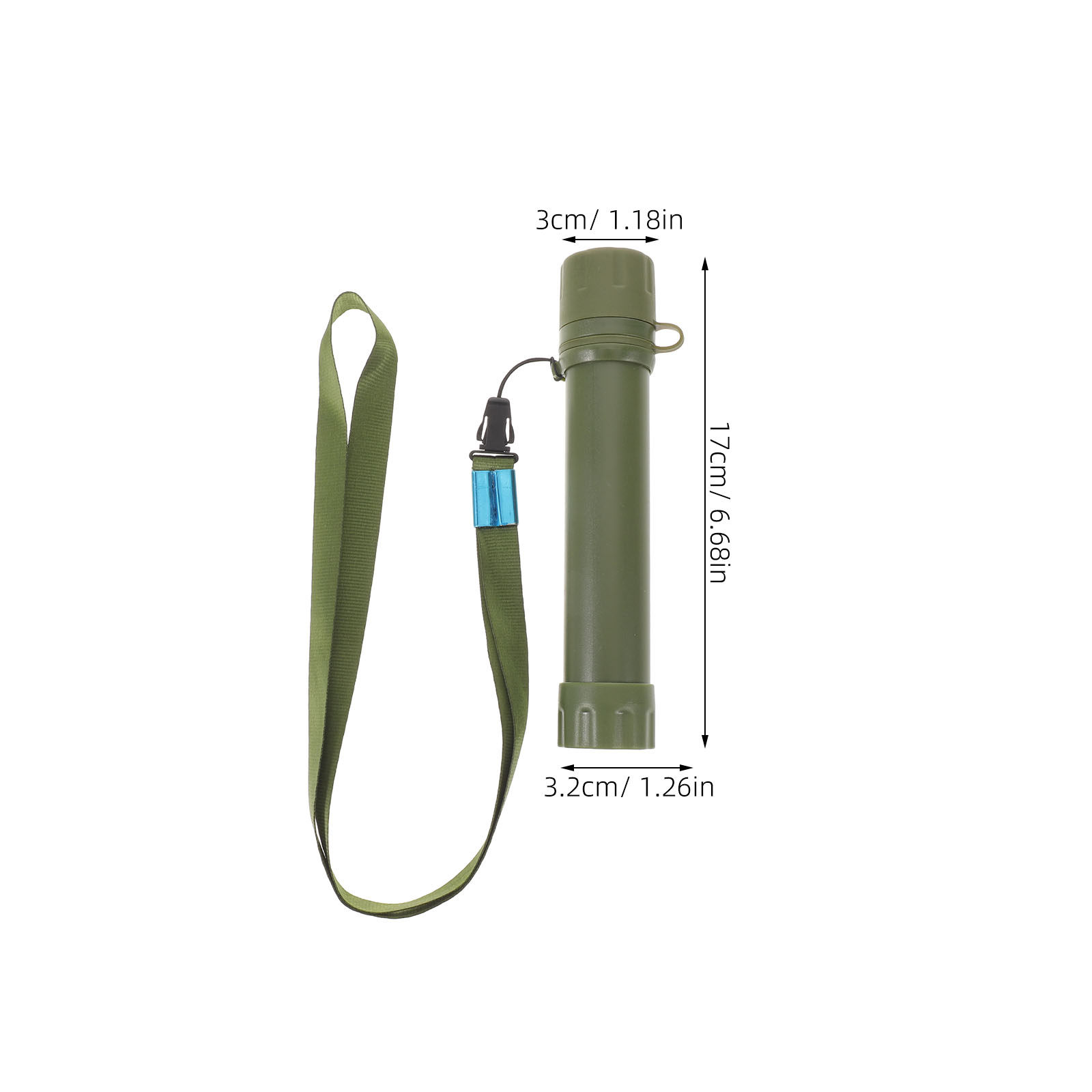 Compact Survival Water Filter  - Water Purification Straw reseña y precio