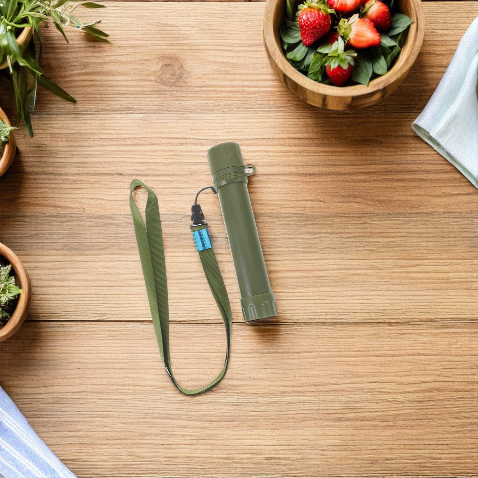 Compact Survival Water Filter  - Water Purification Straw reseña y precio