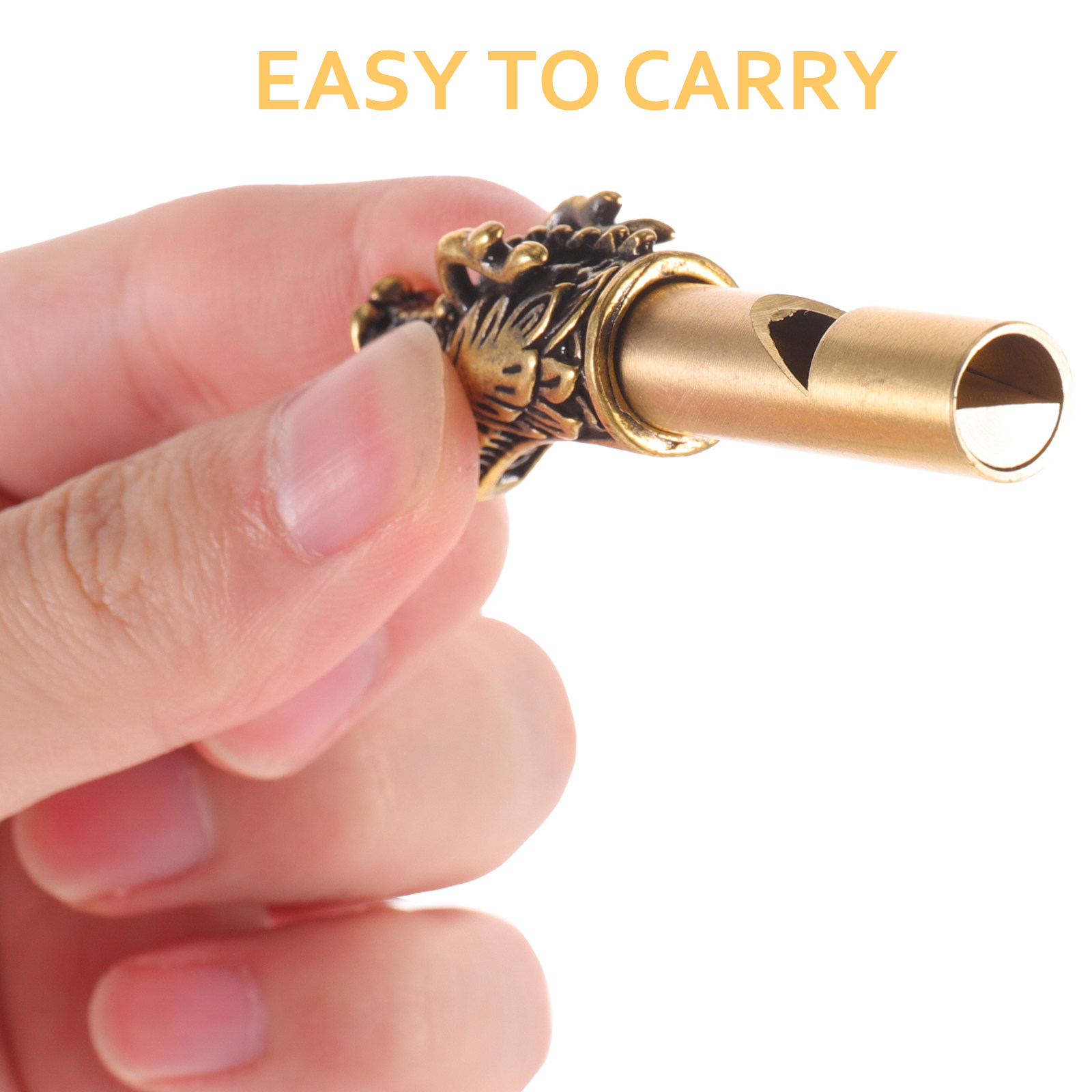 Delicate Brass Whistle Keychai - Emergency Whistle Loud reseña y precio