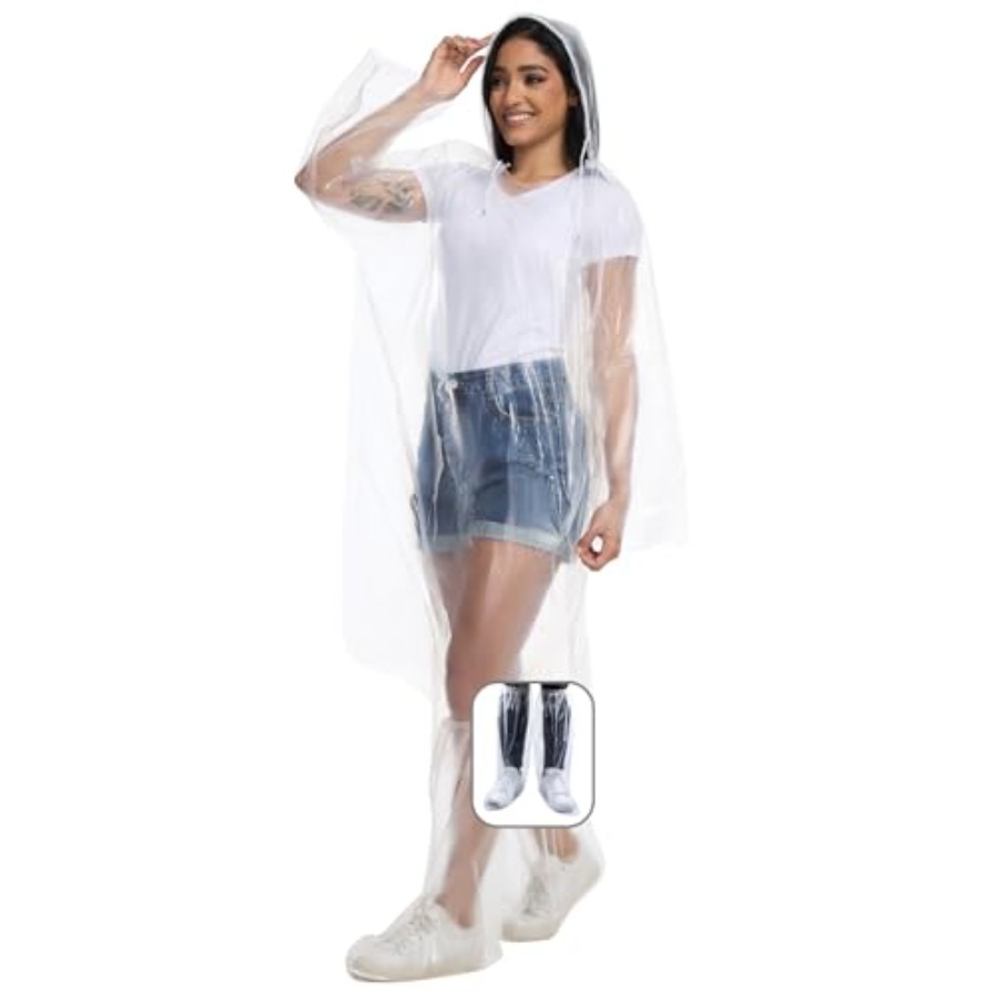 Disposable Rain Ponchos for Ad - Emergency Poncho Rain reseña y precio