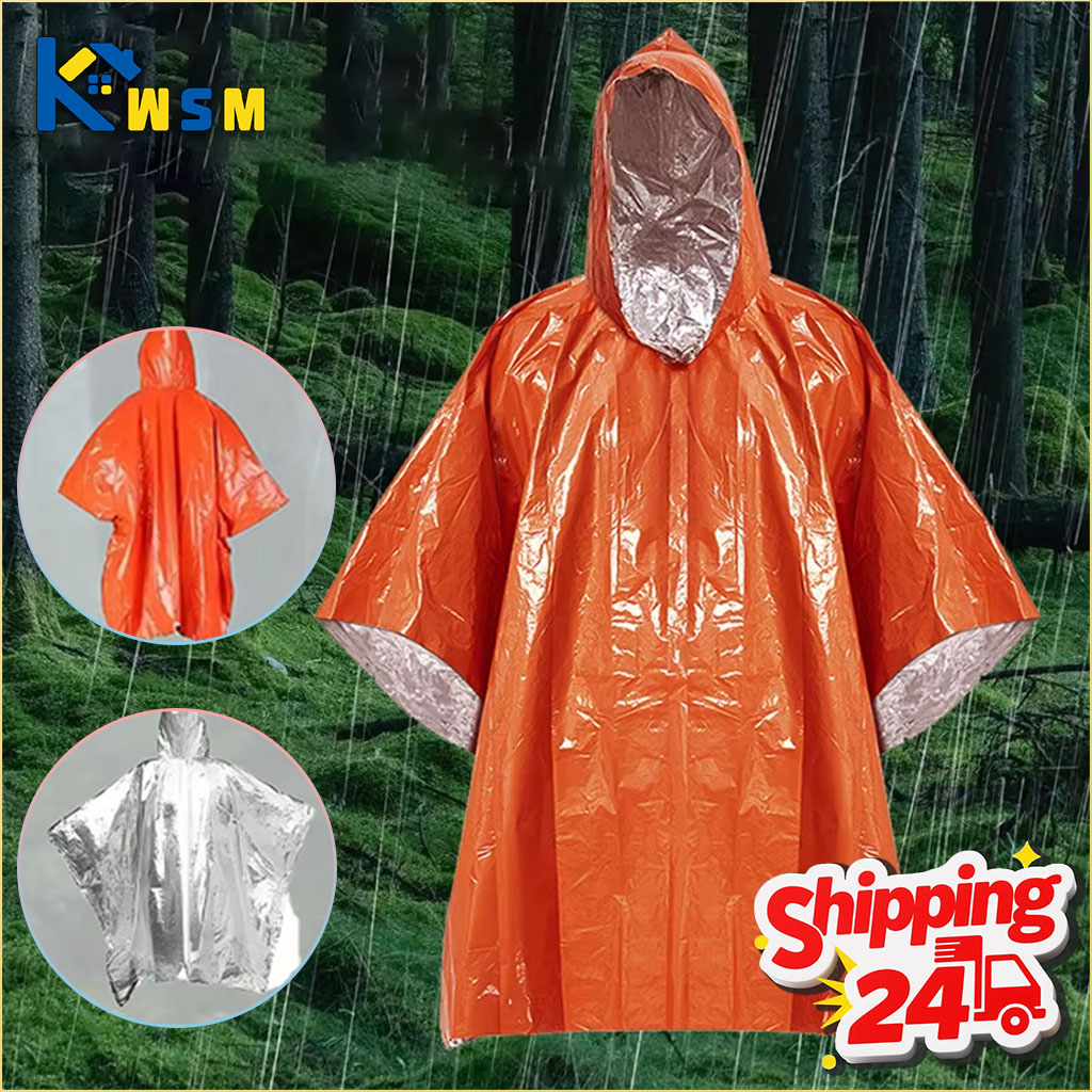 1-10PCS Emergency Blanket Ponc - Survival Blanket Reflective reseña y precio