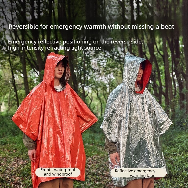 1-10PCS Emergency Blanket Ponc - Survival Blanket Reflective reseña y precio