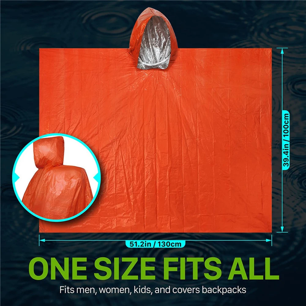LIFE Emergency Survival Poncho - Survival Blanket Reflective reseña y precio