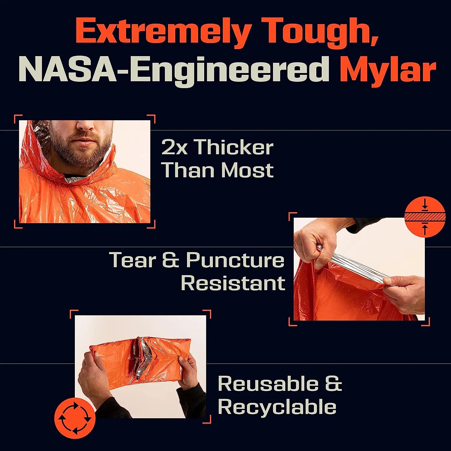 LIFE Emergency Survival Poncho - Survival Blanket Reflective reseña y precio