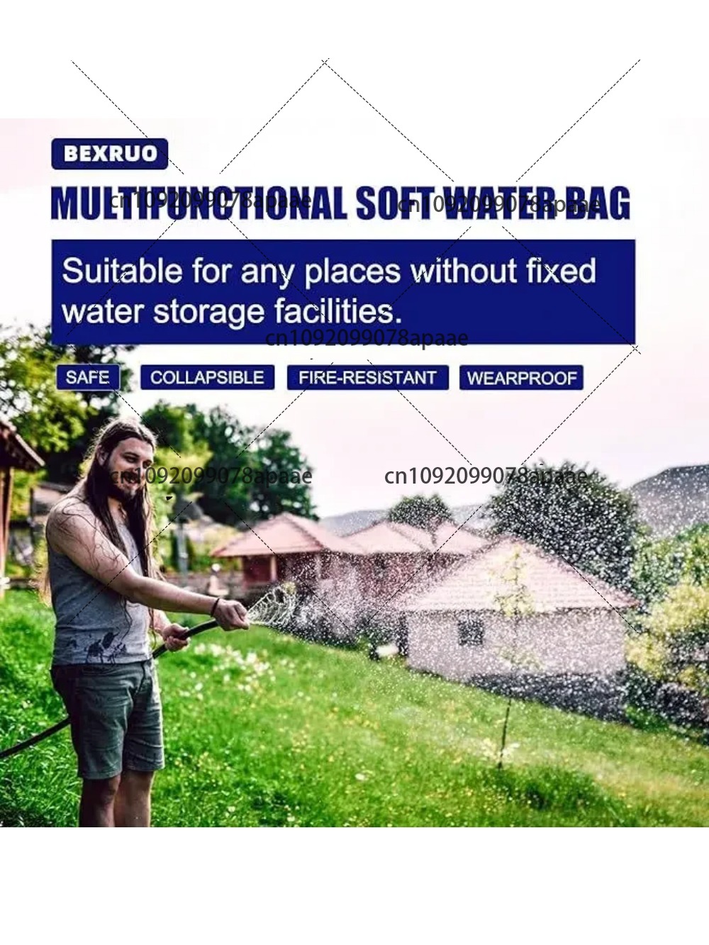 110L PVC Water Storage Bag, Po - Water Bag Collapsible reseña y precio