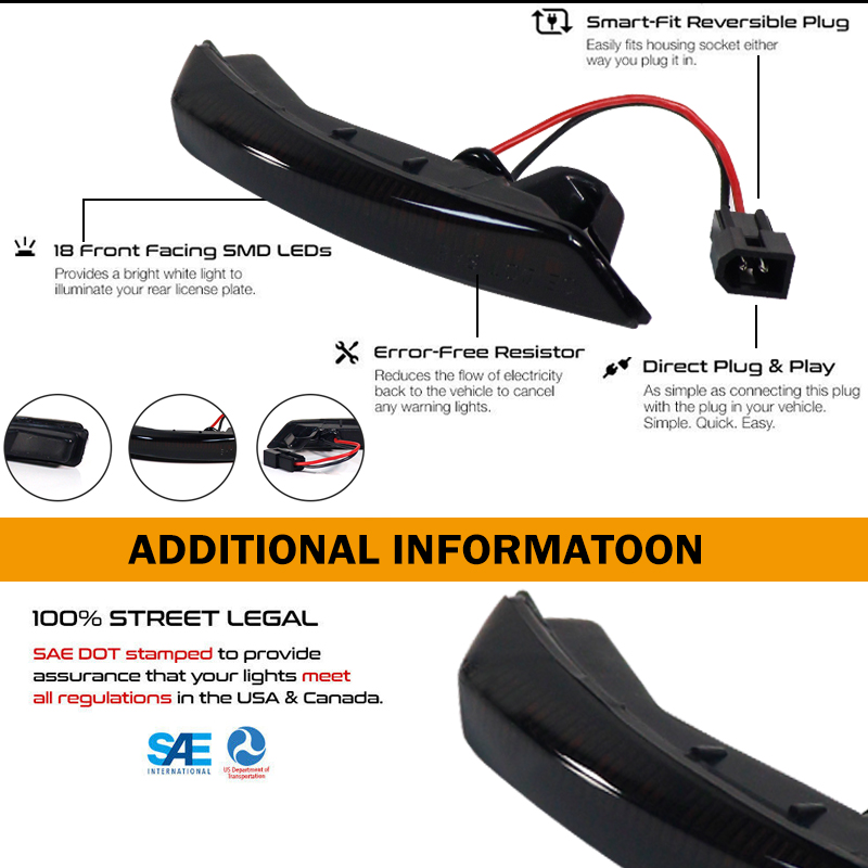2x Dynamic Side Mirror Lamp Fo - Signal Panel Orange reseña y precio