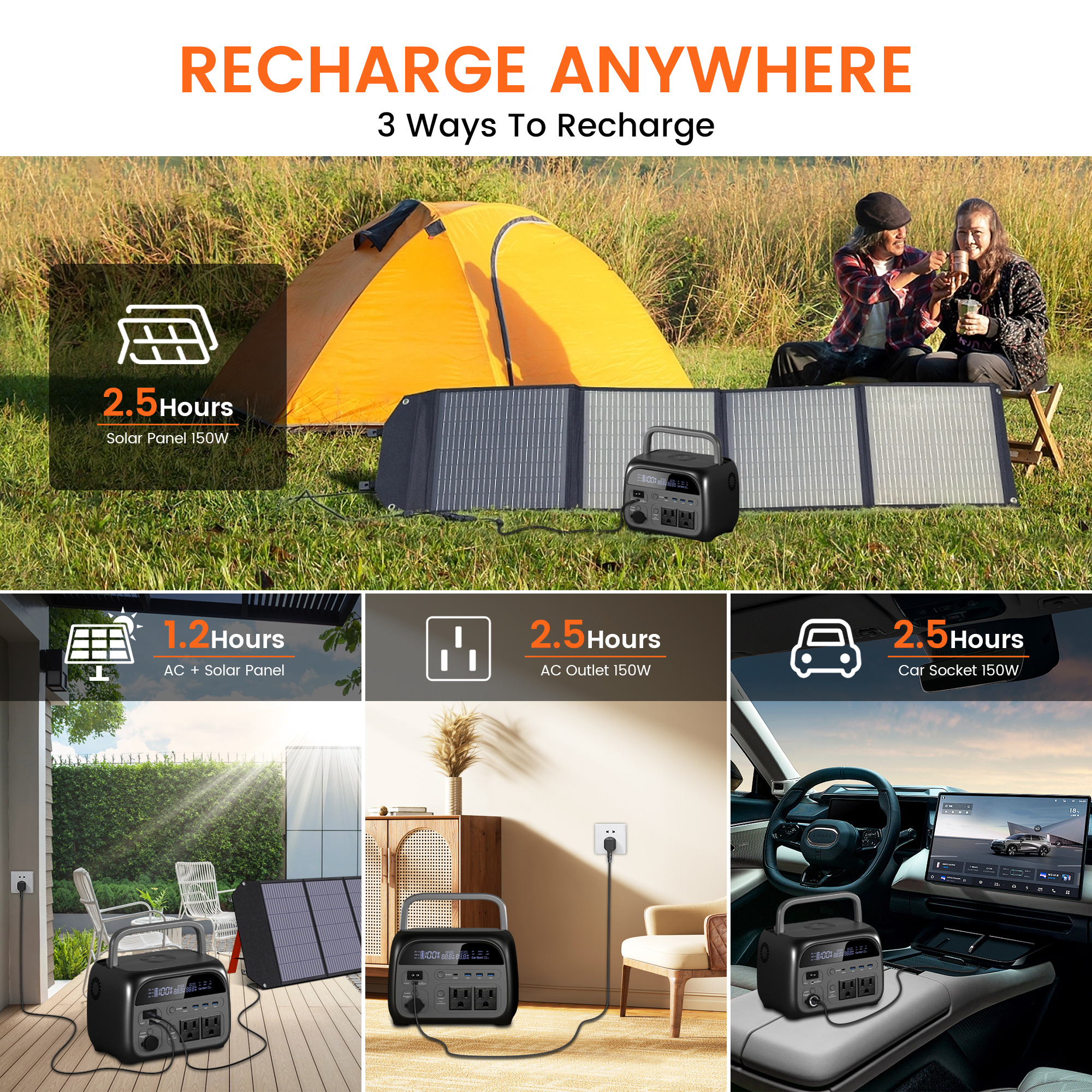 CTOLITY AP400 500W Portable Po - Solar Emergency Charger reseña y precio